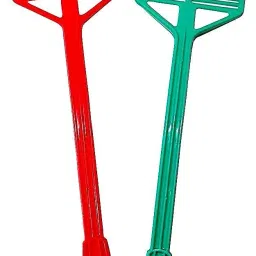 Plastic Square Shaped Pest Control Fly Swatter Multicolour Pack of 2 Insect Net-2