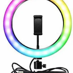 Equipagecart 10'' Desktop LED Ring Light with Adjustable Small Tripod Stand and Phone Holder, Selfie Ring Light USB Powered for Makeup, Live Streaming and YouTube Video Shooting Ring Flash-17