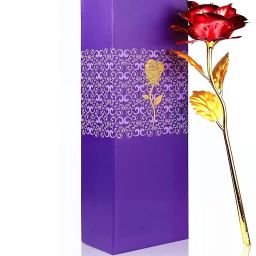Artificial Red Rose with Gift Box | Romantic Love Rose for Valentine`s day Red Rose Artificial Flower-9