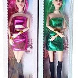 Modern Fashion Doll Set for Kids Girls with Foldable Hands Playing toy(Set of 2)-image-37