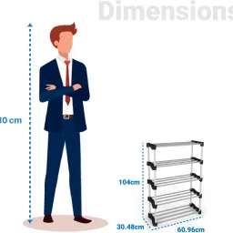 tnt the next trend Cady Easy to Assemble, Space Saving Multipurpose Rack-(6 Shelves) Metal Open Book Shelf image 2
