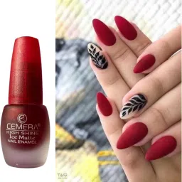 Maroon Blood Red Ice Matte Nail Polish Online Maroon-image-9