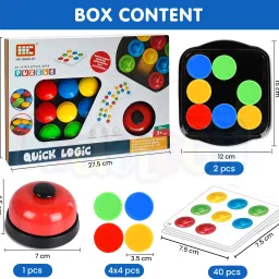 kidology Fast-Paced Quick Logic Color Matching Educational Game for Kids Age 3+Years image 2