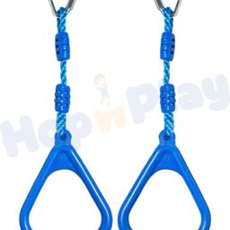 Kids Hanging Triangle Gymnastic Fitness Ring Set - Monkey Bar Rings-11