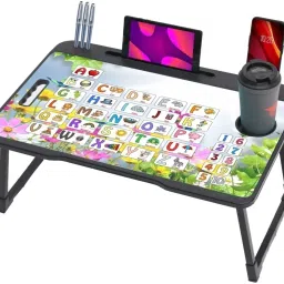 MULTIPURPOSE FOLDABLE WITH CUP HOLDER , STUDY & LAPTOP TABLE Wood Portable Laptop Table-picture-23