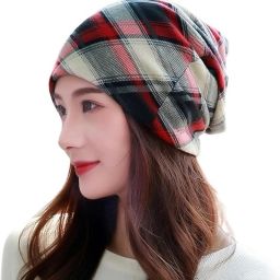 Checkered, Woven, Self Design Skull Cap-picture-20