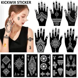 Heena stencil sticker reusable,for Both Hand Mehandi Stencil Sticker Design 1776-picture-8