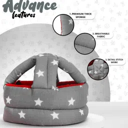 probang Baby Head Protector, Adjustable Size Baby Learn to Walk Or Run Soft Safety Helme image 2