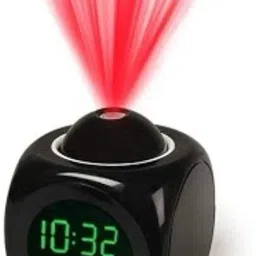 Digital Black Clock-23