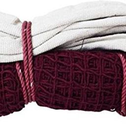 KORBAX Cotton Badminton Net, Practice Net Court Net, Badminton Nets 21x2.5 ft (Maroon) image 1