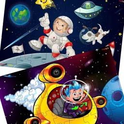 Wooden Puzzle for Boys & Girls Learning Educational Toy (Space Hero & Astronaut)-20