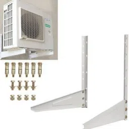 Split AC Stand Mounting Bracket Stand for 1 Ton, 1.1 Ton, 1.2 Ton, 1.5 Ton, 2 Ton AC (White Colour) 500mm x 160mm Shelf Bracket-18