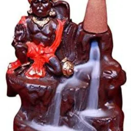 Smoke Hanuman Backflow Incense Burner with 30 Cones Best for Gifting A_12 N/A-image-17