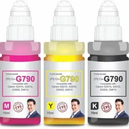 PRODOT Cn-G790 Inkjet Ink Refill Compatible with Canon Pixma G1000, G1010, G2000, G2010 Black + Tri Color Combo Pack Ink Bottle-19
