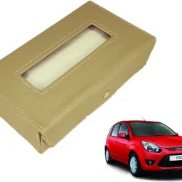 Basic-Beige Tissue Box Leatherette-317 Vehicle Tissue Dispenser-image-97