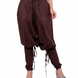 Solid Cotton Men Harem Pants-image-96
