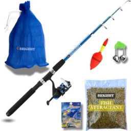 2.1 MTR FISHING ROD REEL COMBO SET WITH KEEPING NET AND ATTRACTANTG13 HM213 Multicolor Fishing Rod-picture-16