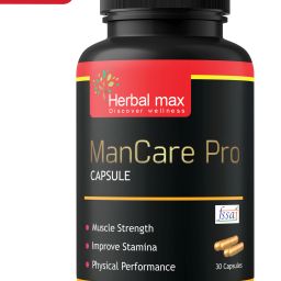 herbal max ManCare Pro for Strength, Energy & Performance -Veggie Capsules (Pack Of 1) image 2