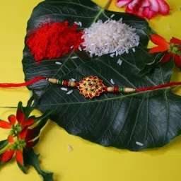 effete Rakhi Combo for Brother with Chocolate Magic(32-GM)Rakhi Gift | Y22K1_501_CM32 Assorted Gift Box image 3