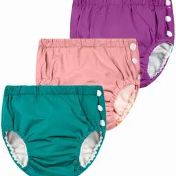 Reusable Swimming Pants for Kids Unisex Swim Diaper Set (0-36 Months) Pack of 3-picture-28
