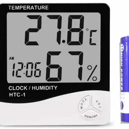 Digital White Clock-18
