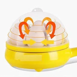 vvg traders Multipurpose Single Layer Handle Egg Boiler with Non Stick Fry pan Electric for Omelette Maker and Other Egg Variety Egg Cooker image 2
