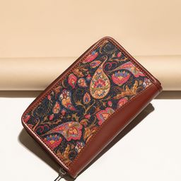 zouk Women Casual Multicolor Jute Wallet-picture-16