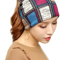 Checkered, Printed Skull Cap-image-7