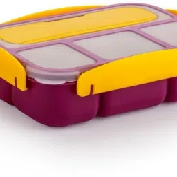 Reusable Box Plastic Lunch Box Food Grade Sturdy Design BPA Free Lunch Carrier 4 Containers Lunch Box-image-87