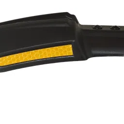 dark horse Bicycle Atom Mudguard with Reflective Tape, Black-Yellow Clip-on Front & Rear Fender image 5