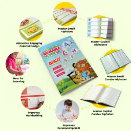 shopndia Telugu Combo Eco-Friendly Reusable Notebooks for Kids Handwriting Improvement A4 Notebook Ruled 60 Pages image 5