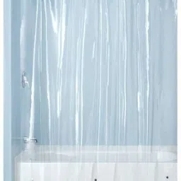210 cm (7 ft) PVC Transparent Door Curtain Single Curtain-image-7
