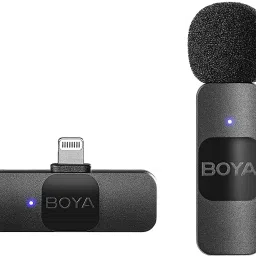 boya Lightning Connector V1 Ultracompact 2.4GHz Wireless Microphone System Microphone image 2