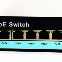 HANUTECH CCTV Camera Poe Switch 8 Port (10/100) + 2 Port Uplink (10/100/1000) Gigabit Networking Poe Ethernet RJ45 Switch 8 Ports 1000 Mbps Network Switch-12