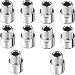 Extension Nipple Faucet For Fitting Full Brass 1inch Silver Chrome Pack Of 10 Faucet Nozzle-picture-27