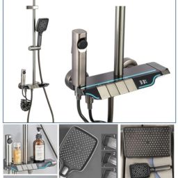 Seaborn Shower Set Hand Shower, Rainfall Overhead, Jet Spray, For Bathrooms Shower Set Rainfall Mode-picture-12