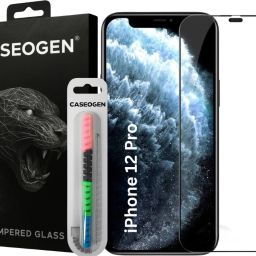 CASEOGEN Tempered Glass Guard for Premium Gorilla Anti Scratch Screen Tempered Glass For IP 12 Pro Max With Cable Protector-image-83