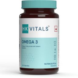 HK Vitals Omega 3, 1000mg Fish Oil with 180mg EPA & 120mg DHA, for Joints Health-5