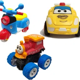 Unbreakable Four-Wheel Drive Friction Powered Diecast Toy Set-F10-0
