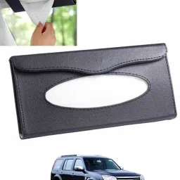 Black Leatherite Rectangle Shape Fancy Design Tissue Dispencer For Car-325 Vehicle Tissue Dispenser-image-41