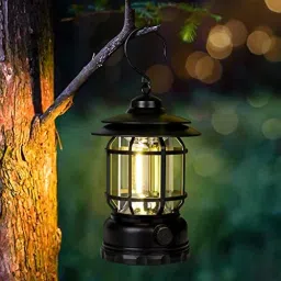 USB Rechargeable Waterproof Camping Retro Emergency Lantern Light Green 8 hrs Lantern Emergency Light-image-23