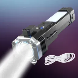 LED Flashlight with Magnets, hammer with 4 in 1 option - M7 Torch-25