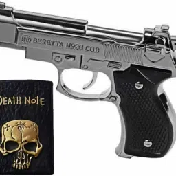 Death Note And M92G MINI GUN MOUSER Shaped Design Refillable Premium Look Side Slider Windproof Jet Flame Cigarette Pack Of 2 Pocket Lighter-17