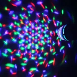 glamezone NEW COLLOCATION 360 Degree LED Crystal Rotating Bulb with Bluetooth Speaker Single Disco Ball image 2