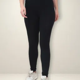 Self Design Women Black Tights-image-29