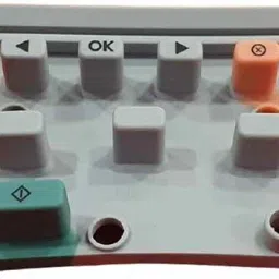 PRINTER PARTNER DISPLAY PANEL KEYPAD BUTTON & DISPLAY PANEL STICKER COMBO FOR HP MFP M1005,CM1312,MFP1120,CM1015 (PACK OF 1 BOTTON & 1 STICKER ) 1 COMBO SET Grey Ink Toner image 2
