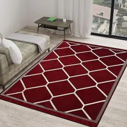 Red Velvet Area Rug-22