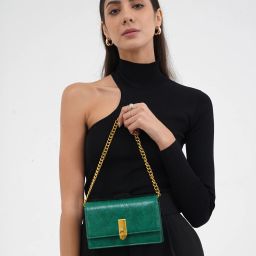 Women Green Shoulder Bag-image-112