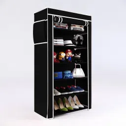 Co.W. 6+1 black PVC Collapsible Wardrobe-image-7