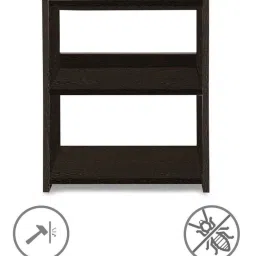delite kom Rack Small Engineered Wood Open Book Shelf image 4
